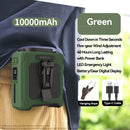 New Belt Fan, Fast Cooling, Personal Fan, Summer Hot Room, Summer Cold USB Fan, Portable Belt Fan with LED Light Flash