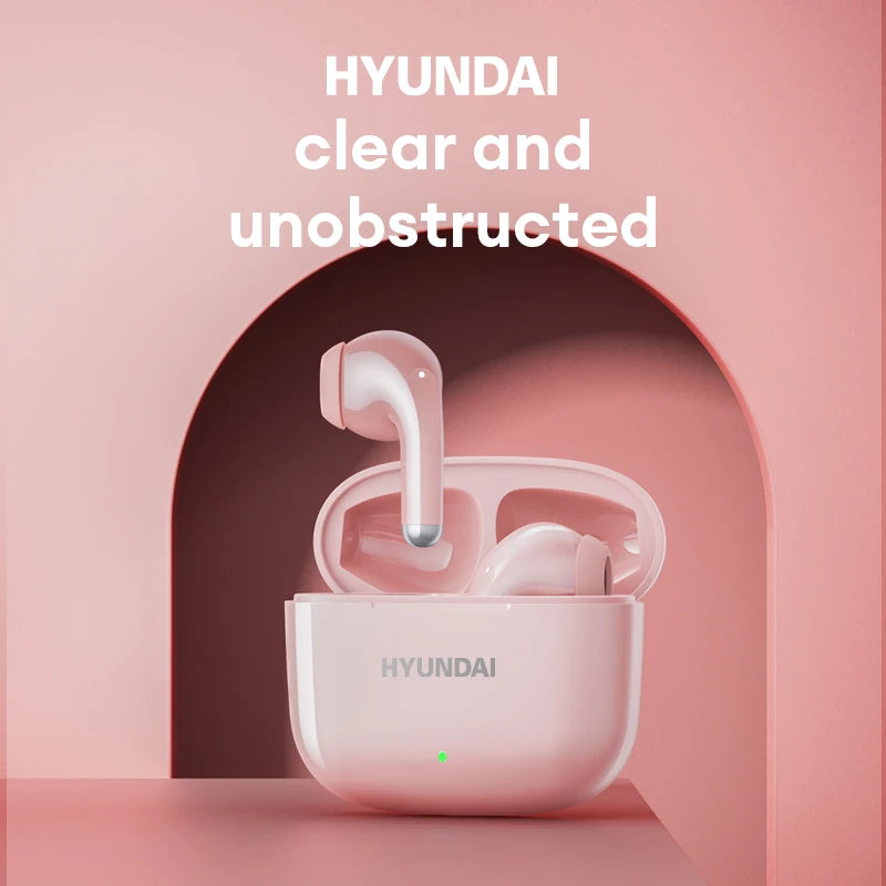 Choice HYUNDAI LP40 Pro Sport Wireless Bluetooth 5.3 Earphones Long Battery Life Noise Reduction Earbuds Touch Control Headphone