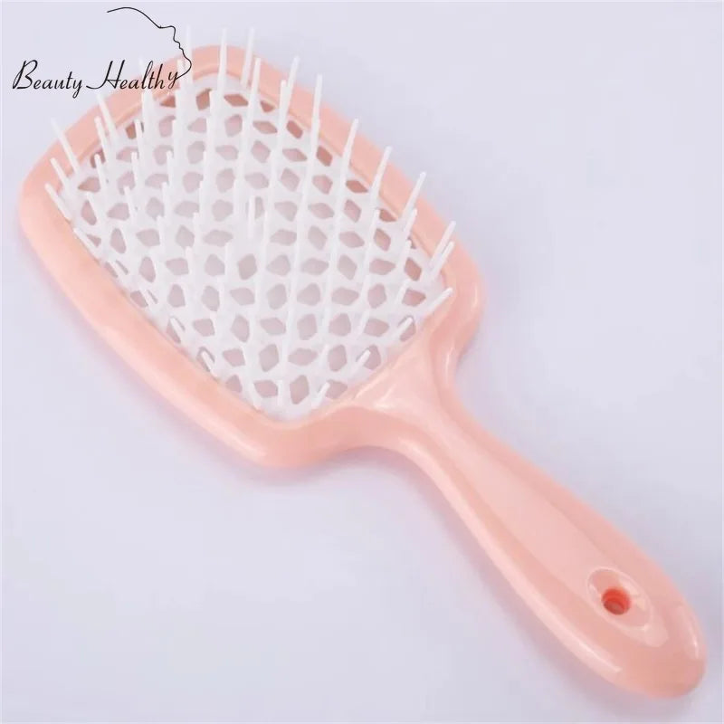 Tangled Hair Comb Detangling  Brush Large Plate Massage Combs Hollow Out Hair Brushes Barber Comb Salon  Styling Tools