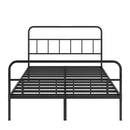 Metal Platform Bed frame with Headboard, Sturdy Metal Frame, No Box Spring Needed