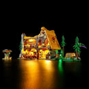 Hprosper LED-Licht für 43242 Disney Schneewittchen und das Häuschen der sieben Zwerge Lampe mit Batteriebox (Keine Lego Bausteine)