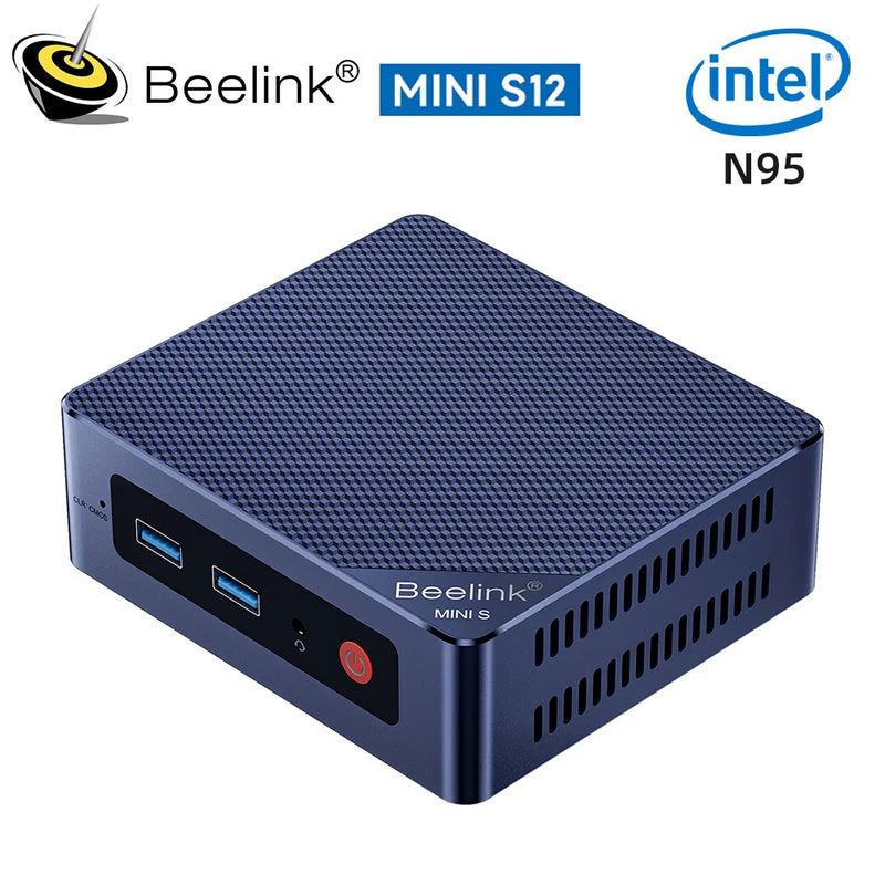 Beelink Mini S12 Pro Mini PC Win11 Intel N100 16GB 500GB Mini S N5095 1000M LAN Mini Computer Gaming VS J4125 GK Mini T8 Pro