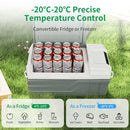 Alpicool NL15 15L Portable Car Refrigerator 12 Volt Mini Fridge Freezer 12/24V DC 100-240V AC Cooler Ice Box for Truck Camping