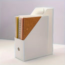Plastic Multi-Purpose Desk Organizer - Book Stand & File Holder for Office Supplies and Stationery