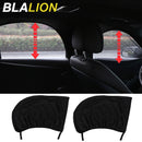 BLALION 2pcs Car Window Shade Side Window Sun Shade Breathable Mesh Protect Cover Shield Mesh Prevent Mosquito Auto Accessories