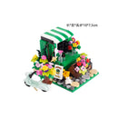 MOC City Building Blocks Accessories Mahjong Machine Plant Sofa Bed Piano Refrigerator Kitchen Toy Brick Florist Bar X009 TV Set