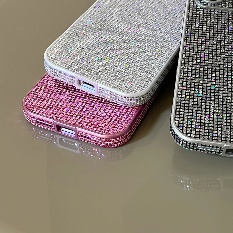 For iPhone 15 Plus 11 14promax Flash Diamond Phone Case For iPhone 14 13 12 Pro Max 13promax Fashion glitter TPU Back Cover