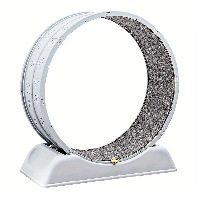 Treadmill for cats, treadmill for cats to parkour at home and small dogs, easy-to-assemble exercise rollers for cats, durable pl