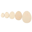 10/25/50pcs Household Natural Hanging Ornaments Wooden Drawing Wood Chips Easter Eggs Wood Slice Easter Decorations