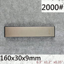 Widened diamond sharpening stone compatible with fixed-angle sharpener for kitchen knives and outdoor tools, portable sharpening