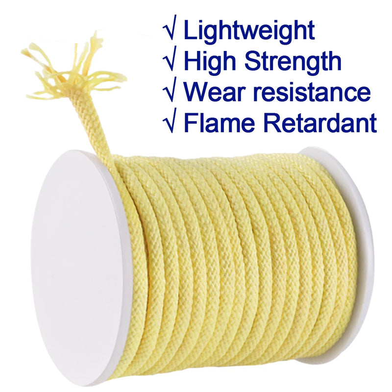 FishTrip 50lbs~5000lbs Braided Kevlar Line Kevlar Fishing Line Thread Roll High Strength Fishing Assist Cord Outdoor Rope