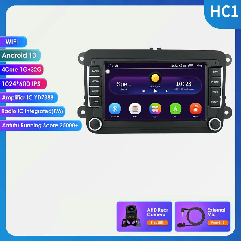 GPS Android 14 Auto Radio for Volkswagen VW Passat B6 B7 T5 Tiguan Touran GOLF POLO Carplay 4G Car Multimedia GPS 2din Autoradio
