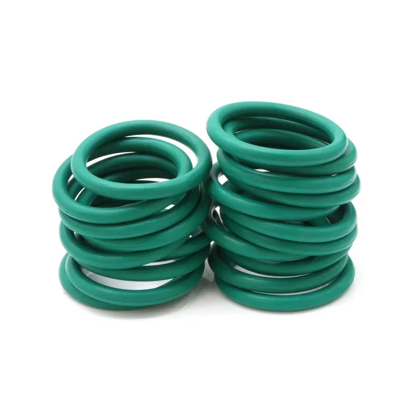 10pcs CS 3.5mm OD 10~100mm Green FKM Fluorine Rubber O Ring Sealing Gasket Insulation Oil High Temperature Resistance Green