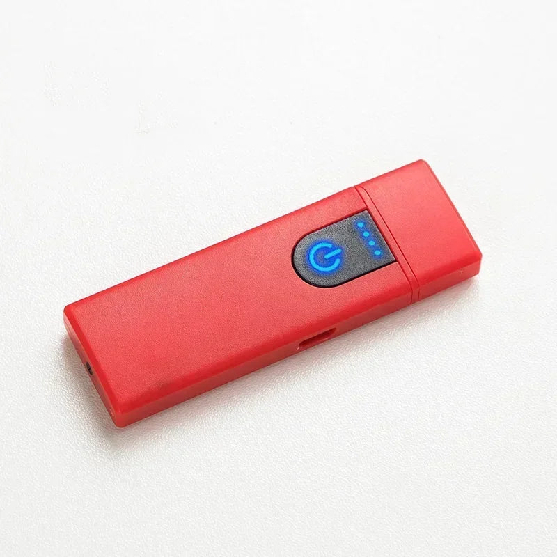 Mini Electric Lighter Cigarette Accessories Portable Electronic USB Rechargeable Lighter Men's Gadgets Gifts for Boyfriend New