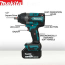 Makita Brushless DTW700 Electric Impact Wrench Cordless Electric Wrench 1/2 inch for Makita 20V Battery Screwdriver Power Tools