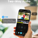 AOSU 3MP 100% Wire-Free Solar WiFi Camera 5000mAh Battery Two-way Audio Security Camera Wireless Solar Panel PTZ CCTV Camera