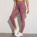 Damen Workout Leggings Fitness Nahtlose Mesh Sporttaschen Leggings Damen Fashion High Waist Leggings Damen Yoga Laufhosen