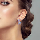 925 Sterling Silber Liebe Schmetterling Bunte Serie Ohrhänger Für Frauen Mode Party Geschenke Elegante Schmuck Accessoires