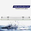 【Lifeideas】40/50/60cm Shelf Tempered Glass 6MM Thick Storage Organizer Wall Mounted Bathroom