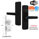 Wifi Smart Door Lock with Handle Keyless Entry Fingerprint Digital Lock Free App Remote Control Door 35-120mm