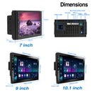 ESSGOO 7"/9"/10“ 2 DIN Android 14 4+64G Car Stereo Carplay Android Auto GPS SAT Navi Bluetooth FM RDS Radio WIFI Touchscreen