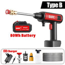 300W 60Bar Wireless High Pressure Car Wash Washer Gun Auto Clean Foam Generator Water Gun Spray Cleaner Car Washing Machine