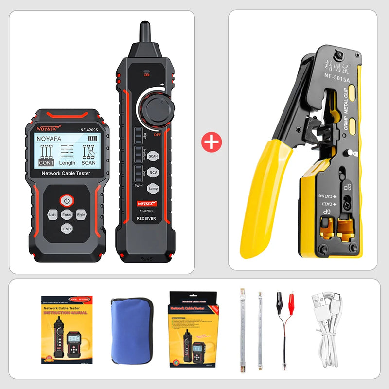 NOYAFA NF-8209S Network Cable Tracker Lan Measure Tester Network Tools