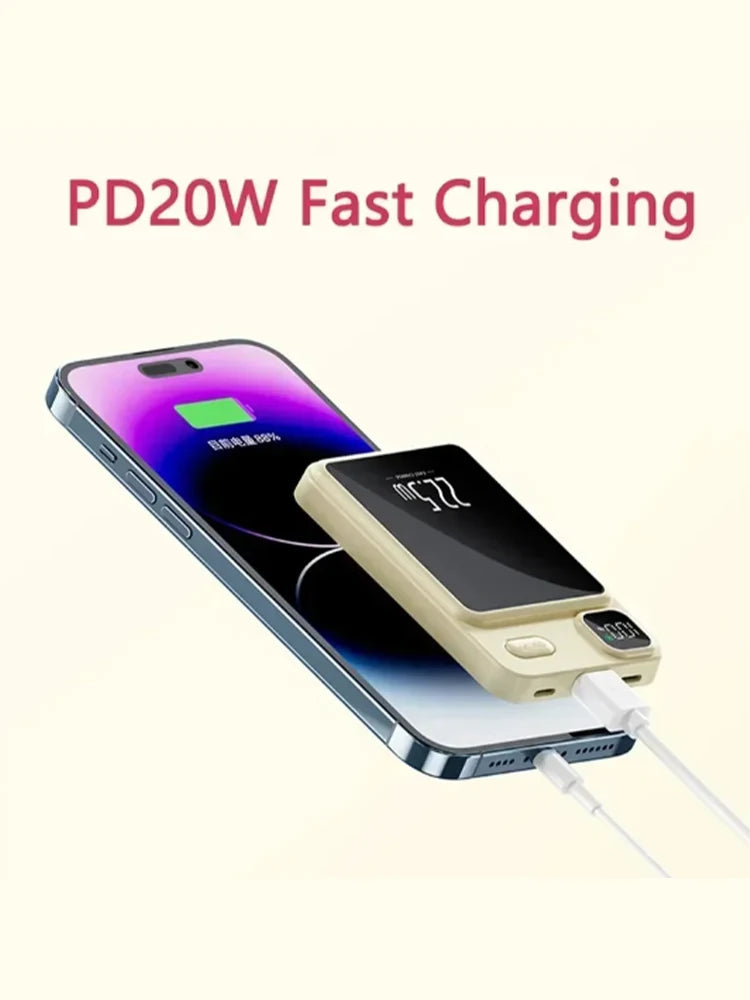 Xiaomi 50000mAh Magnetic Wireless Charger Power Bank Magsafe External Battery Fast Charging PowerBank For iPhone Xiaomi Lenovo