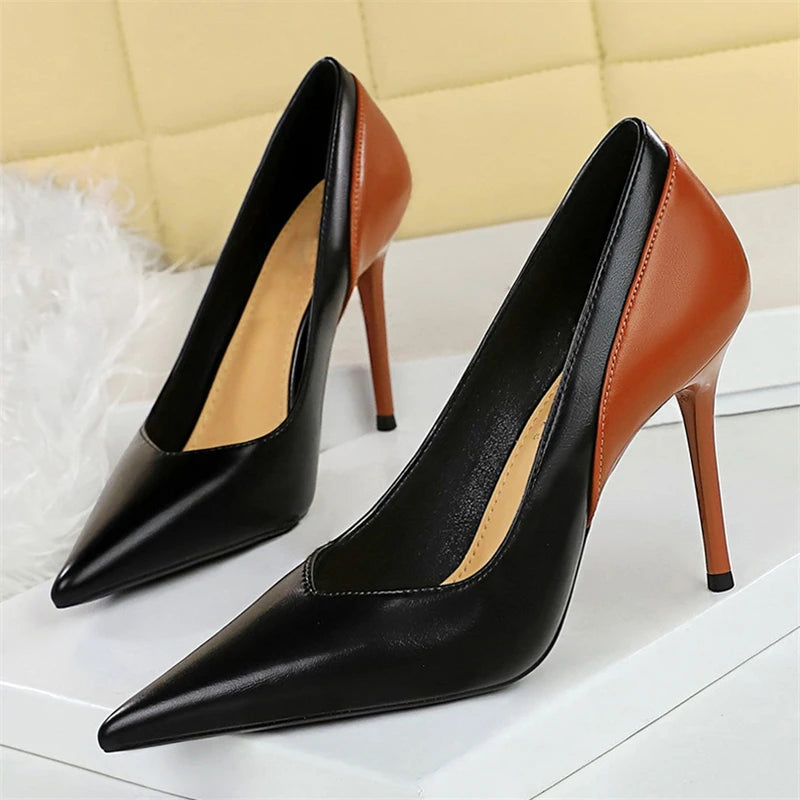 BIGTREE Spring Autumn Pointed Toe Woman Pumps Thin Heels Fashion Party Ladies Shoes Zapatillas De Mujer