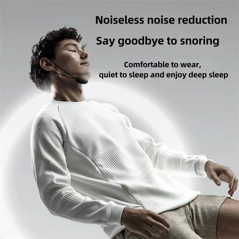 Anit-Snoring Device Smart Throat Pulse Electric EMS leep Apparatus Snoring Stopper and apnea USB Generation Pulse Technology