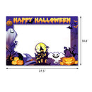 1Set Happy Halloween Foto Booth Requisiten Papierrahmen Thema Party Dekoration Zubehör Halloween Party Aktivität Zuhause DIY Fotorequisite