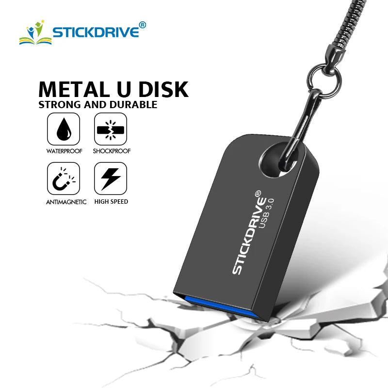 Super mini usb flash drive 3.0 32GB 16GB memory disk high speed portable 64GB usb stick pendrive 128GB 256gb key ring gift