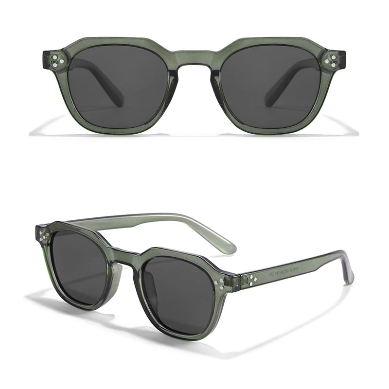 New Retro Polarized TR90 Frame Men's Sunglasses Fashion Polygon Women Sunglasses Male Outddor High Quality Travel UV400 Eyewear