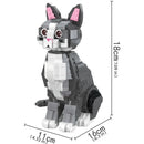 KNEW BUILT Adorable Cat Mini Model Building Blocks Expressive Faces Orange and Black Options for Kid Toys Pet Fans Style Bricks