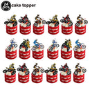 Dirt Bike Birthday Party Decorations for Boys Motorcycle  Party Supplies Motorcycle Balloon Banner Cake Toppers Hanging Decorati