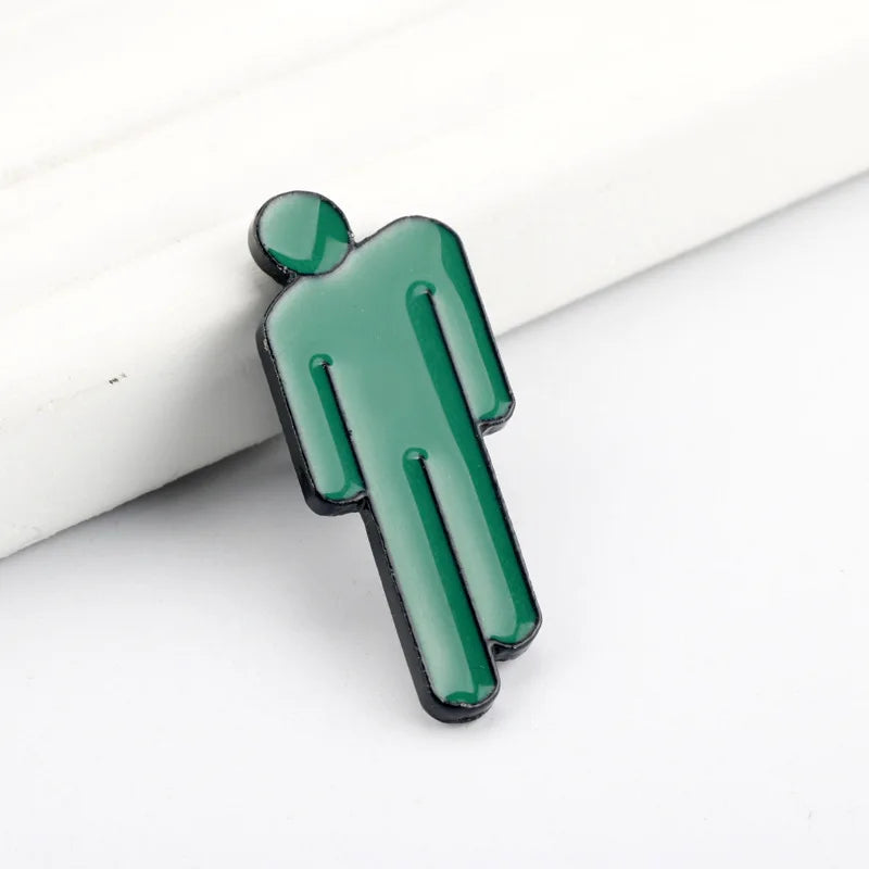 New Billie Cartoon Oil Drip Alloy Brooch Fashion DIY Clothes Backpack Decoration Accessories Badges Children's Birthday Gifts