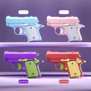 3D Printed Model Gravity Straight Jump Mini Toy Gun Non-firing Cub Radish Toy Knife Kids Stress Relief Toy Christmas Gift