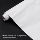 2Pc Whiteboard Dry Erase Board Sticker Wall Sticker Self Adhesive Backing Roll with Markers for Wall Office Home Classroom White