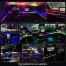 Car Ambient Lights Automatic OFF Module 30 60 Seconds Glove Box USB Expansion Dock Symphony 140cm Strips For Tesla Model 3 Y S X