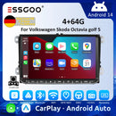 ESSGOO Android 14 4G 64G Car Radio Multimedia Player Carplay For Volkswagen Passat b6 b7 golf 5 6 Polo Jetta Skoda GPS WiFi RDS