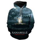Annabelle 3D Print Hoodies Men Sweatshirt Harajuku Hoody Tracksuits 3D Print Horror Movie Annabelle Hoodie Streetwear Clothes