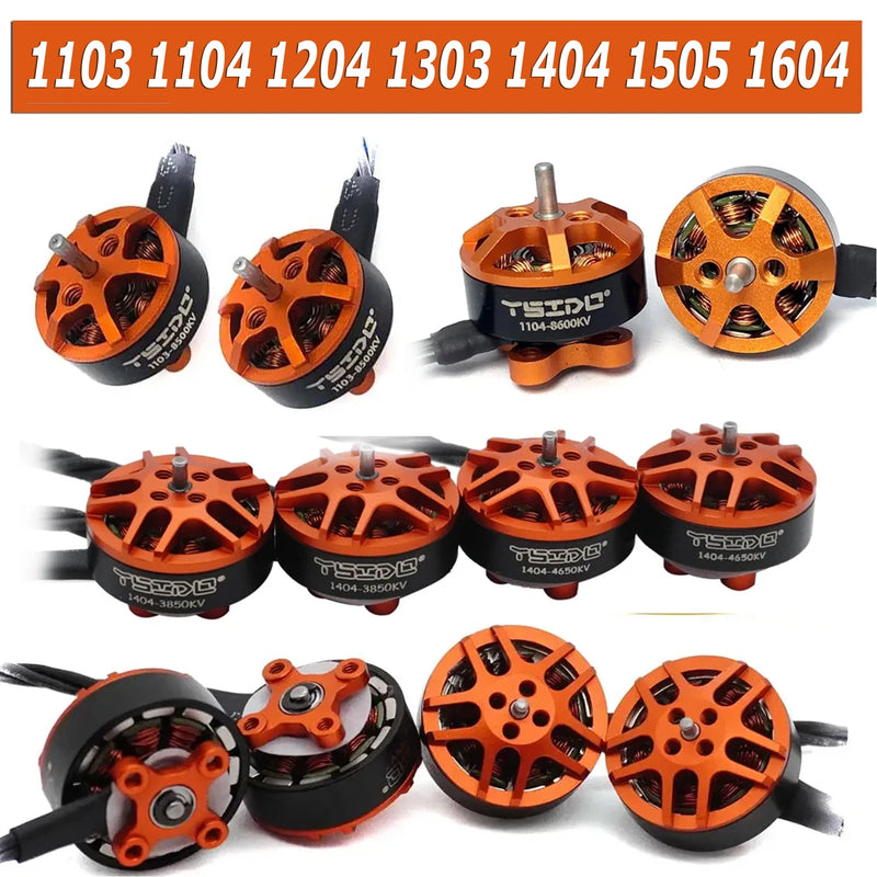 4PCS YSIDO 1103 1104 1204 1303 1404 1505 1604 Brushless Motor for RC FPV Fixed-wing Racing Drone RC Quadcopter RC Accessories