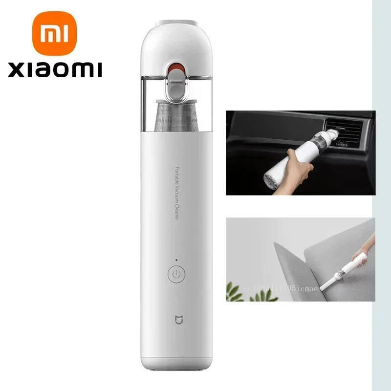 Xiaomi Mijia Portable Car Vacuum Cleaner Mini Handheld Wireless Cleaning Machine for Home Auto Supplies 13000Pa Cyclone Suction