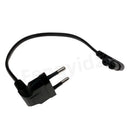 90 Degree Schuko CEE7/16 Europe 2pin Male to Right Angled IEC 320 C7 Power Supply Cord Cable