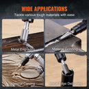 VEVOR Air Die Grinder Kit Right Angle Grinder w/ Die Grinder Combo&Single Cut Carbide Set Lightweight Ball Bearing Construction