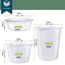 The Portion Line | Leakproof Deli Containers, 8/16/32 oz Sets