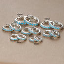 2PCS Stainless Steel Minimal Huggie Hoop Earring for Women Tiny Dainty Turquoise CZ Small Circle Earring Piercing Jewelry aretes