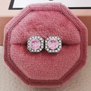 2026 Rosa Silber Farbe Zirkon Ohrstecker Für Frauen Ohrringe Mädchen Party Geschenk 1 Dollar Artikel Gothic kostenloser Versand y2k Schmuck Z7