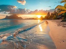Huacan New Arrivals Beach Sunset Landscape Diamond Painting 5D DIY Full Drill Mosaic Rhinestones Painting Decorative Paintings