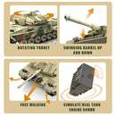 Mould King 20020 Remote Control Germany Leopard 2 Main Battle Tank Technical Car Building Blocks Toys for Kids Christmas Gift